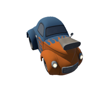 Cartoon Hot Rod MK2 blue